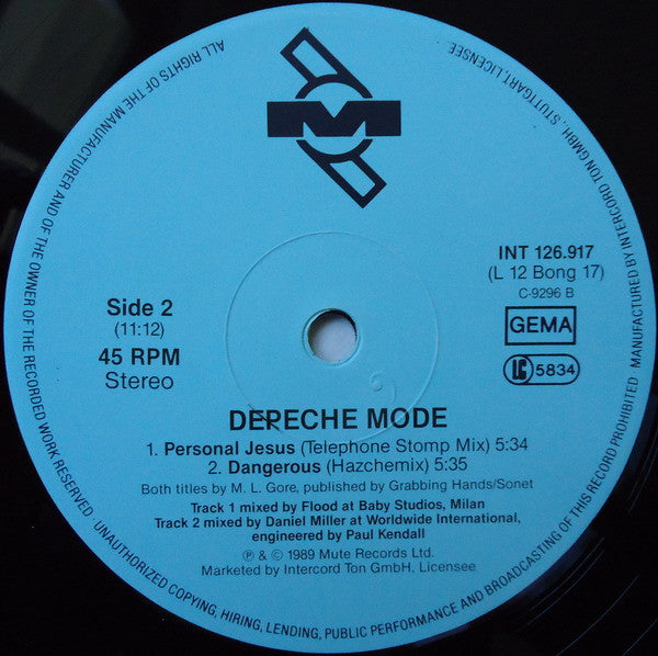 Depeche Mode : Personal Jesus (12", Maxi)