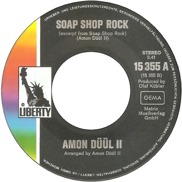 Amon Düül II : Archangels Thunderbird / (Excerpt From) Soap Shop Rock (7", Single)