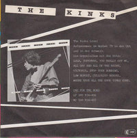 The Kinks : 'Till The End Of The Day (Live '79) (7", Single)