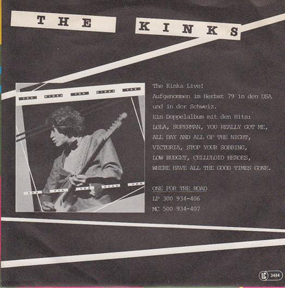 The Kinks : 'Till The End Of The Day (Live '79) (7", Single)
