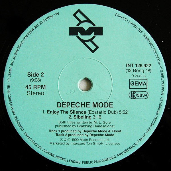 Depeche Mode : Enjoy The Silence (12", Maxi)