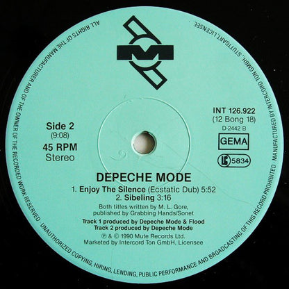 Depeche Mode : Enjoy The Silence (12", Maxi)