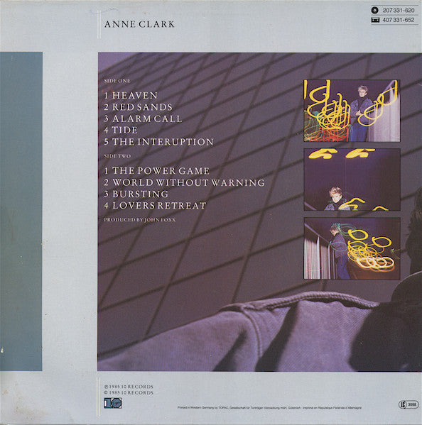 Anne Clark : Pressure Points (LP, Album)