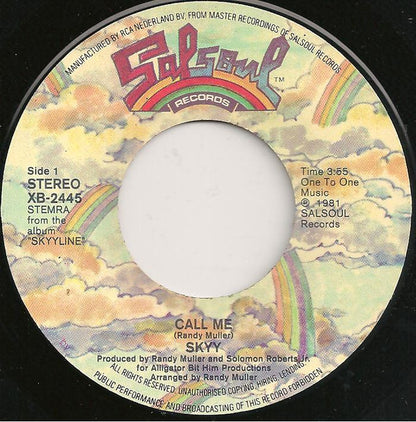 Skyy : Call Me / When You Touch Me (7", Single)