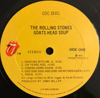 The Rolling Stones : Goats Head Soup (LP, Album, She)