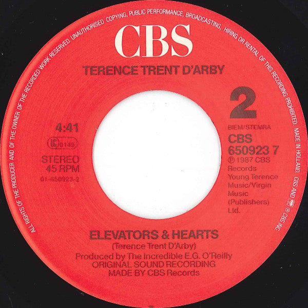 Terence Trent D'Arby : Wishing Well (7", Single)