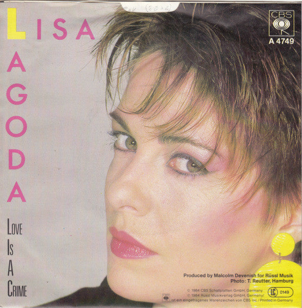 Lisa Lagoda : Love Is A Crime (7", Single)