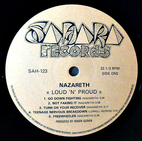 Nazareth (2) : Loud'N'Proud (LP, Album, RE, RP)