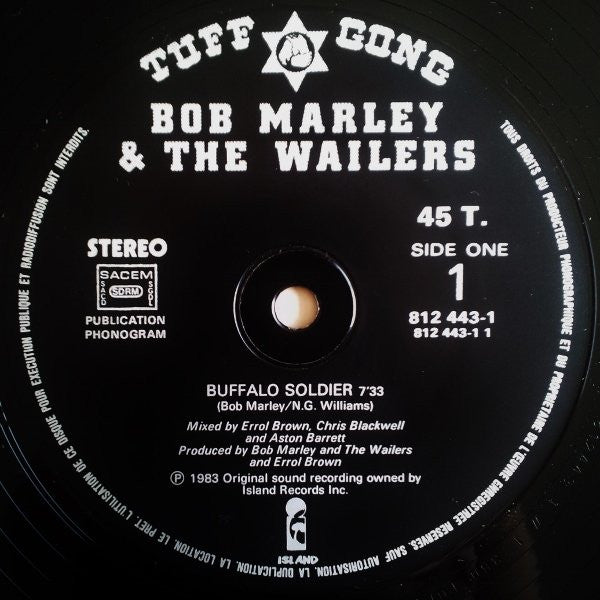 Bob Marley & The Wailers : Buffalo Soldier (12", Maxi)