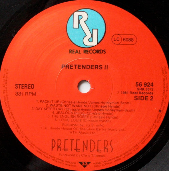 The Pretenders : Pretenders II (LP, Album, RE)