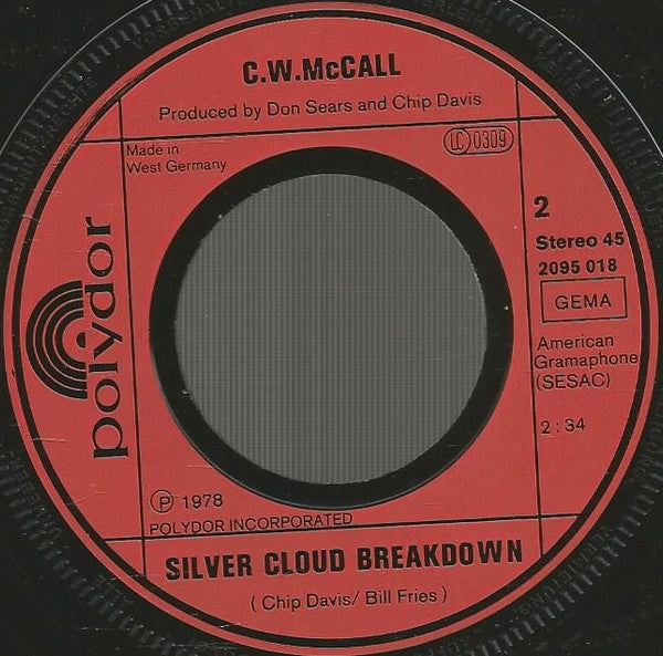 C.W. McCall : Outlaws And Lone Star Beer (7", Single)