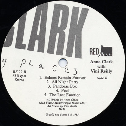 Anne Clark : Changing Places (LP, Album)