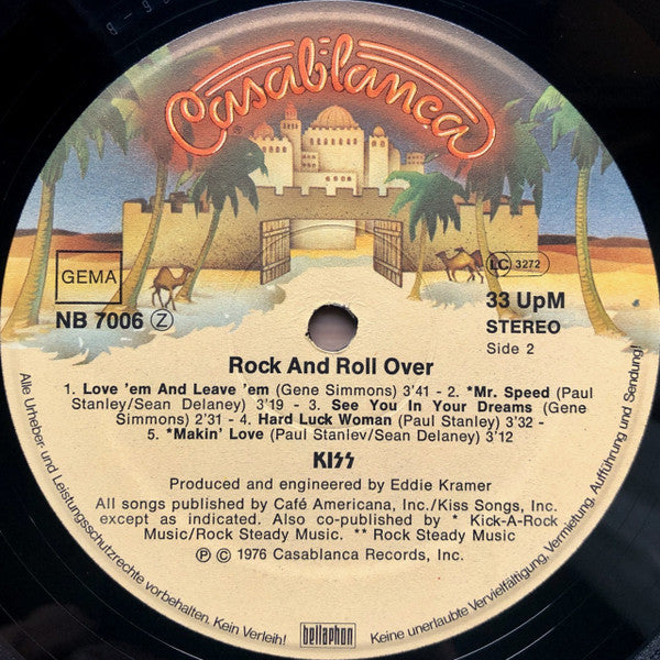 Kiss : Rock And Roll Over (LP, Album)