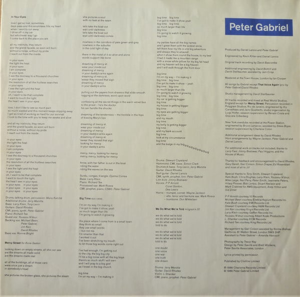 Peter Gabriel : So (LP, Album, S/Edition)