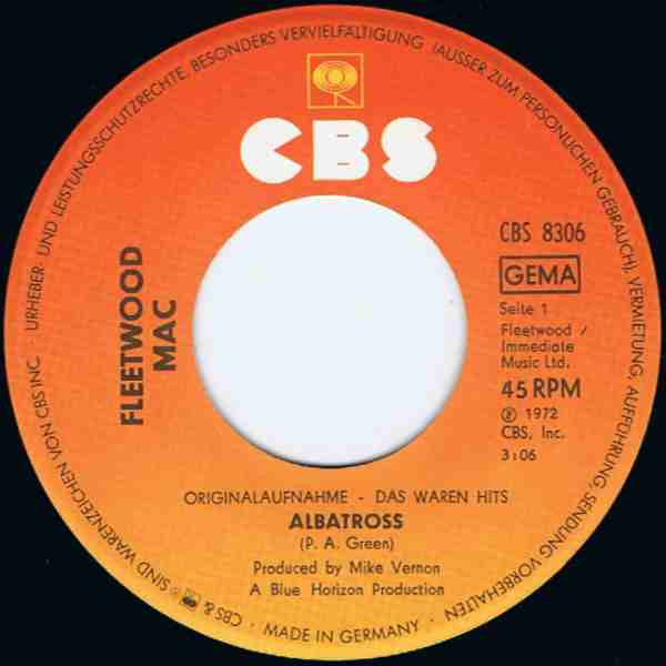 Fleetwood Mac : Albatross / Need Your Love So Bad (7", Single)
