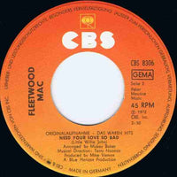 Fleetwood Mac : Albatross / Need Your Love So Bad (7", Single)