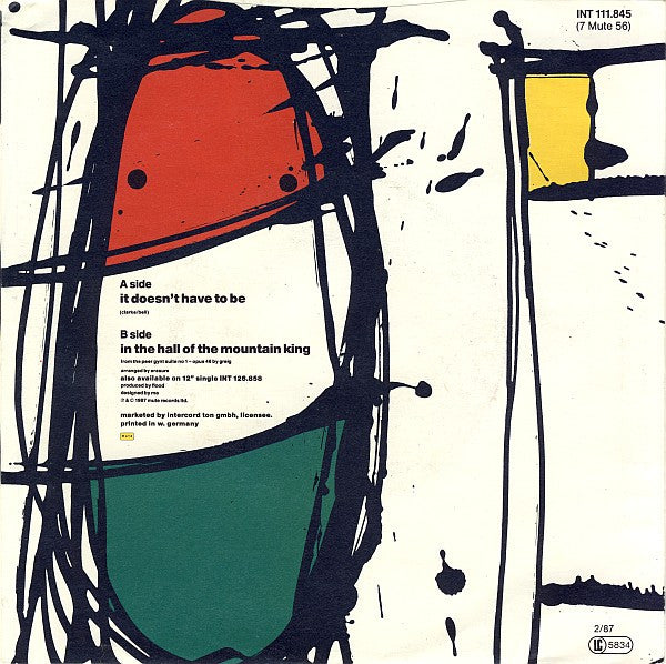 Erasure : It Doesn't Have To Be (7", Single, Red)