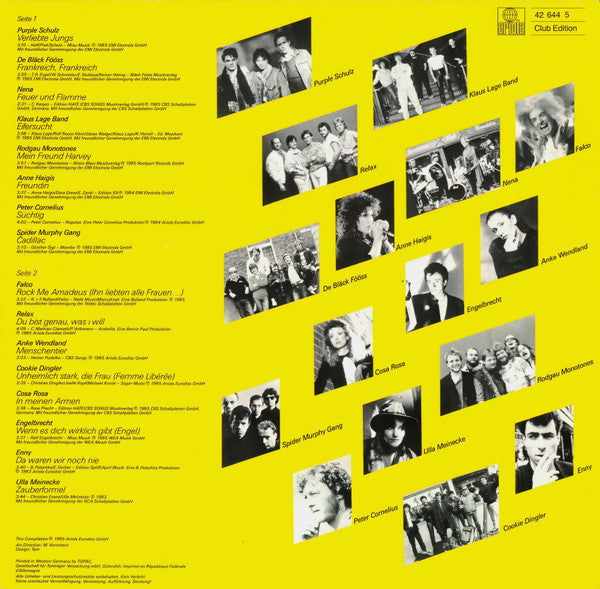 Various : Die Knallgelbe (Tierisch Gut) (LP, Comp, Club, Yel)