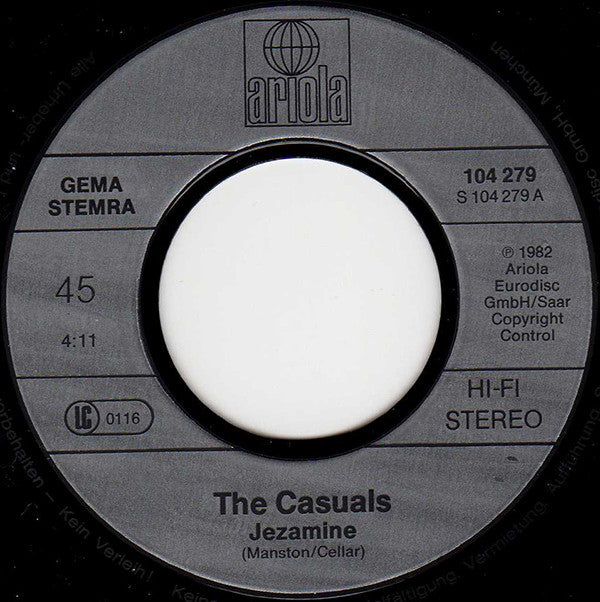 The Casuals : Jezamine / Toy (7", Single)