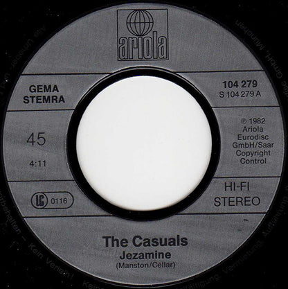 The Casuals : Jezamine / Toy (7", Single)