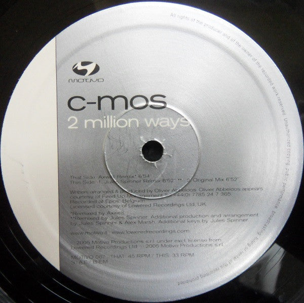 C-Mos : 2 Million Ways (12")