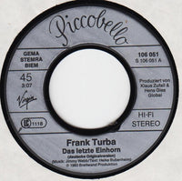 Frank Turba : Das Letzte Einhorn (7", Single)