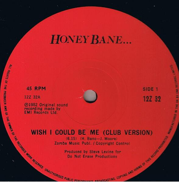 Honey Bane : Wish I Could Be Me (12")