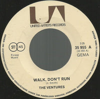 The Ventures : Walk, Don't Run / Wipe-Out (7", Single)