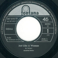 Manfred Mann : Just Like A Woman (7", Single, Mono)