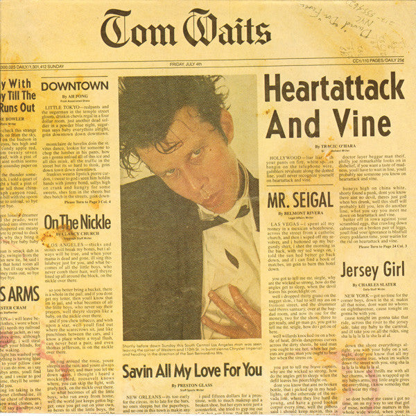 Tom Waits : Heartattack And Vine (LP, Album, RP)