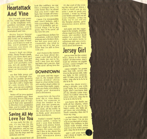 Tom Waits : Heartattack And Vine (LP, Album, RP)