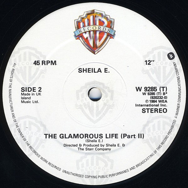 Sheila E. : The Glamorous Life (12", Single)