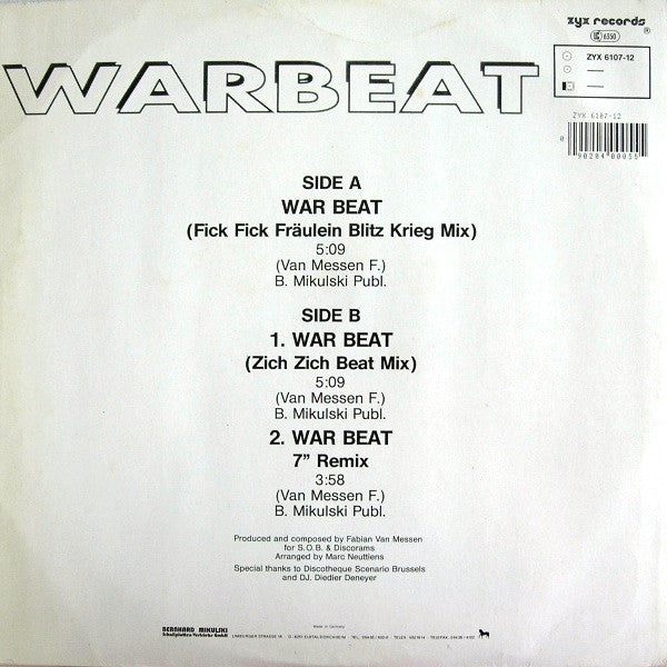 Bassline Boys : Warbeat (12")