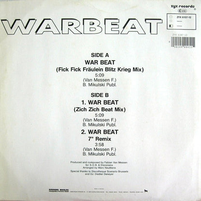 Bassline Boys : Warbeat (12")