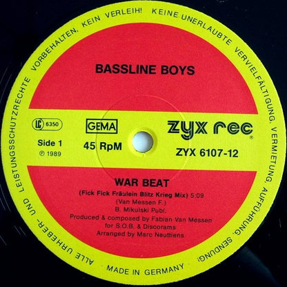 Bassline Boys : Warbeat (12")