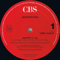 Jennifer Rush : Destiny (Special Version) (12", Maxi)