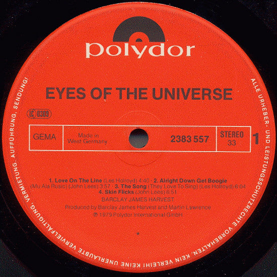 Barclay James Harvest : Eyes Of The Universe (LP, Album)