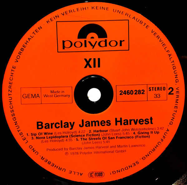 Barclay James Harvest : XII (LP, Album, RP, Emb)