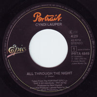 Cyndi Lauper : All Through The Night (7", Single)
