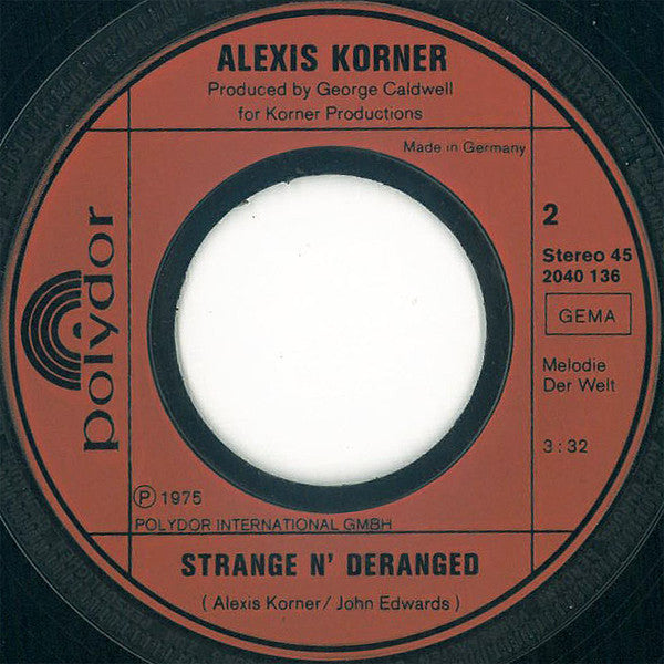 Alexis Korner : Get Off Of My Cloud (7")