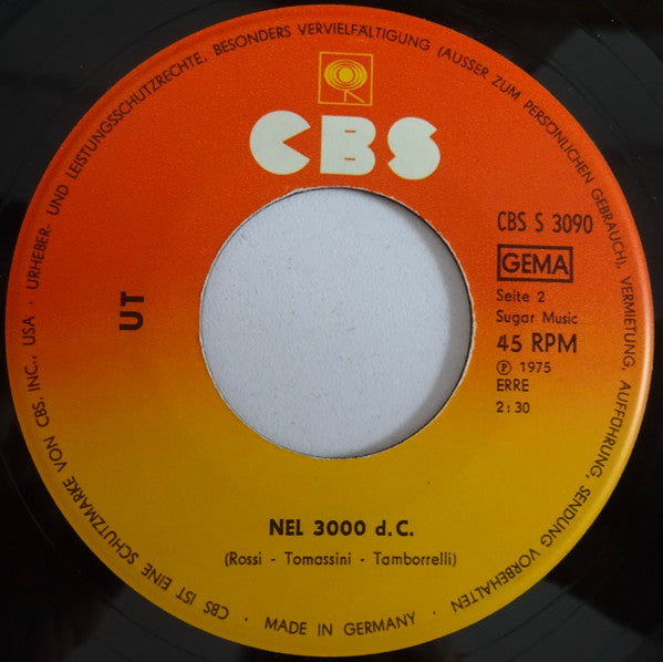 UT (2) : L'Uomo  (7", Single)
