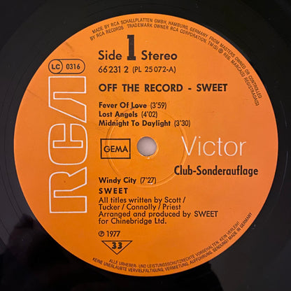 Sweet* : Off The Record (LP, Album, Club)