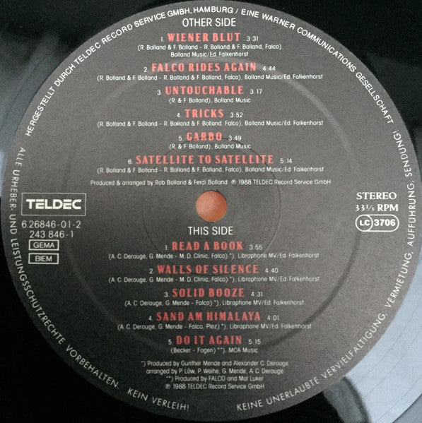 Falco : Wiener Blut (LP, Album)