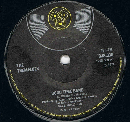 The Tremeloes : Good Time Band (7", Sol)