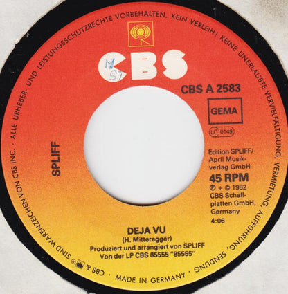 Spliff : Deja Vu / Jerusalem "Live" (7", Single)