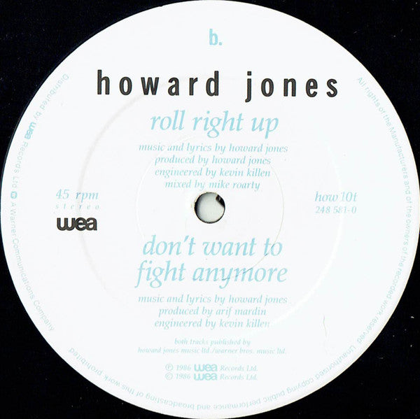 Howard Jones : All I Want (Extended Version) (12", Single, Wit)