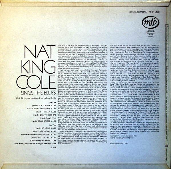 Nat King Cole : Sings The Blues (LP, Album, RE)
