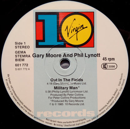 Gary Moore And Phil Lynott : Out In The Fields (12", Single)
