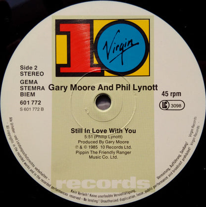 Gary Moore And Phil Lynott : Out In The Fields (12", Single)