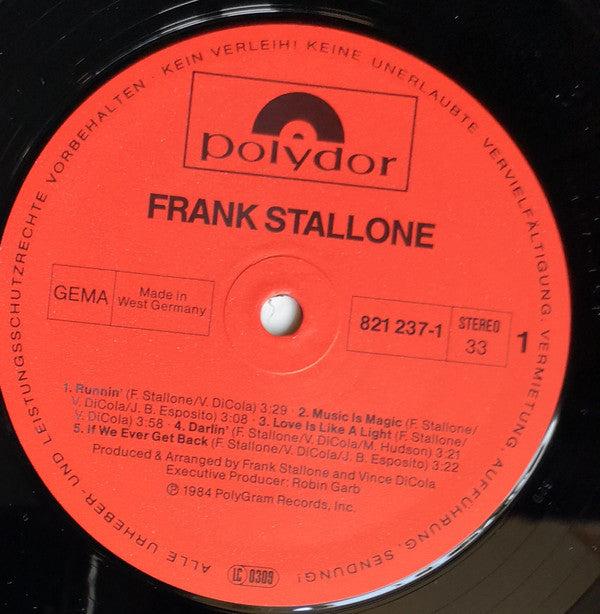 Frank Stallone : Frank Stallone (LP, Album)